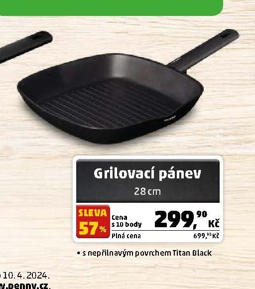 Grilovací pánev 28 cm