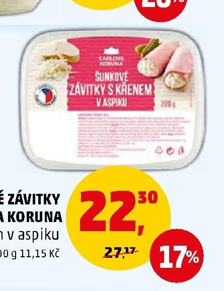 ŠUNKOVÉ ZÁVITKY KARLOVA KORUNA