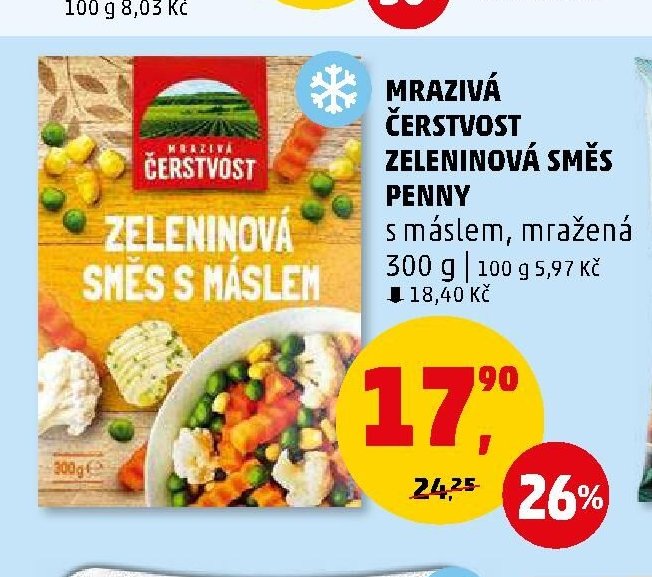 MRAZIVÁ ČERSTVOST ZELENINOVÁ SMĚS PENNY