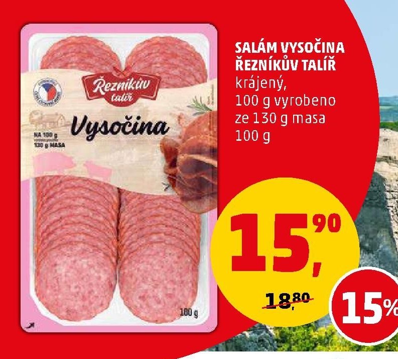 Salám Vysočina Řezníkův talíř