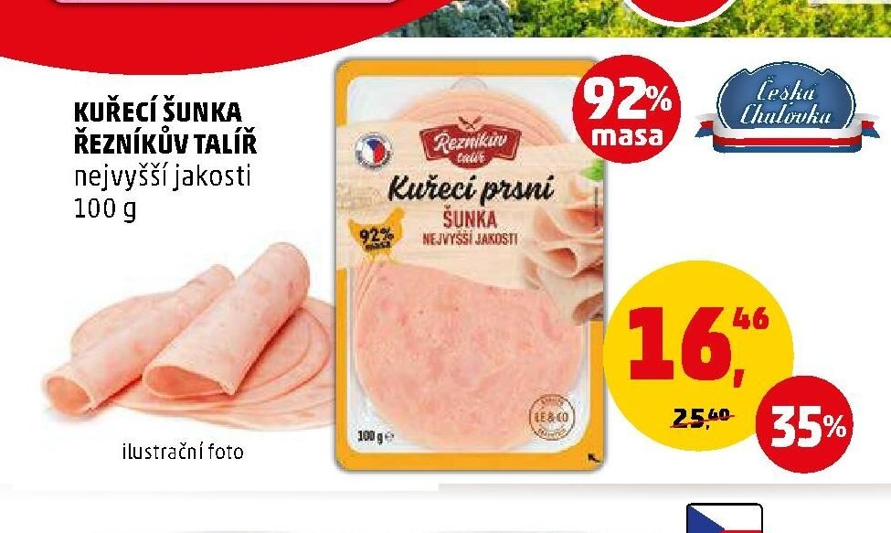 Kuřecí šunka Řezníkův talíř