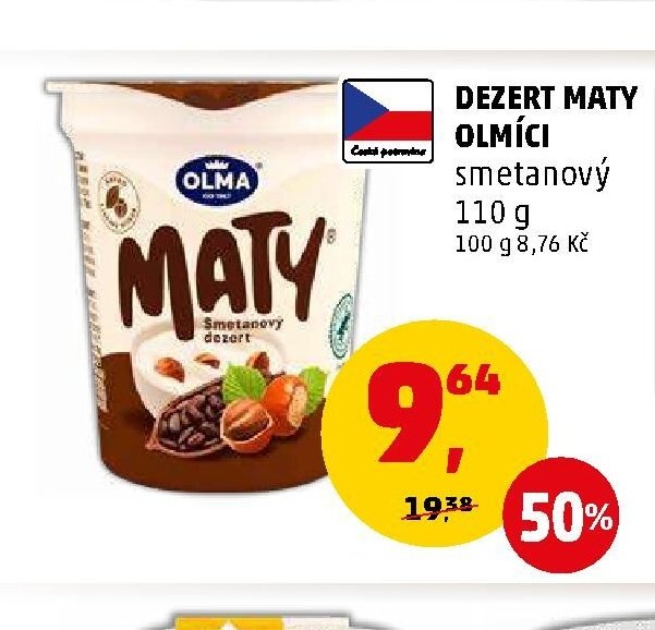 Dezert Maty olmíci smetanový