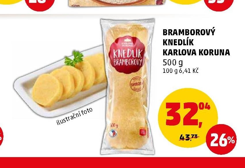 Bramborový knedlík Karlova Koruna