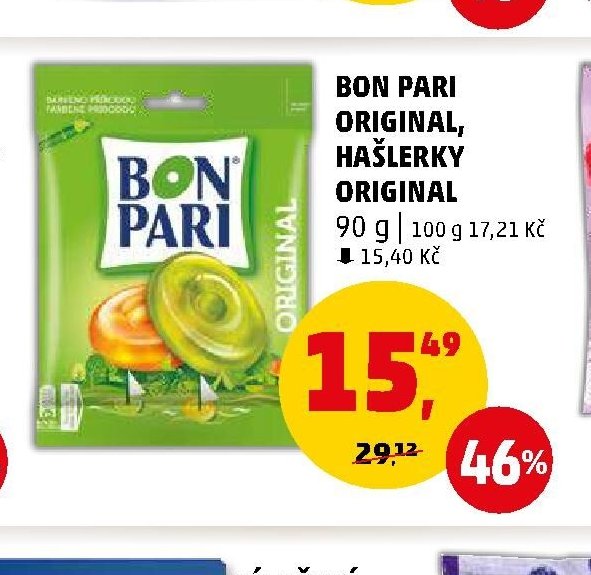 BON PARI ORIGINAL, HAŠLERKY ORIGINAL 90 g