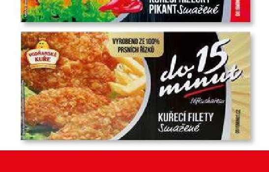 KUŘECÍ FILETY Smažené, mražené 400 g