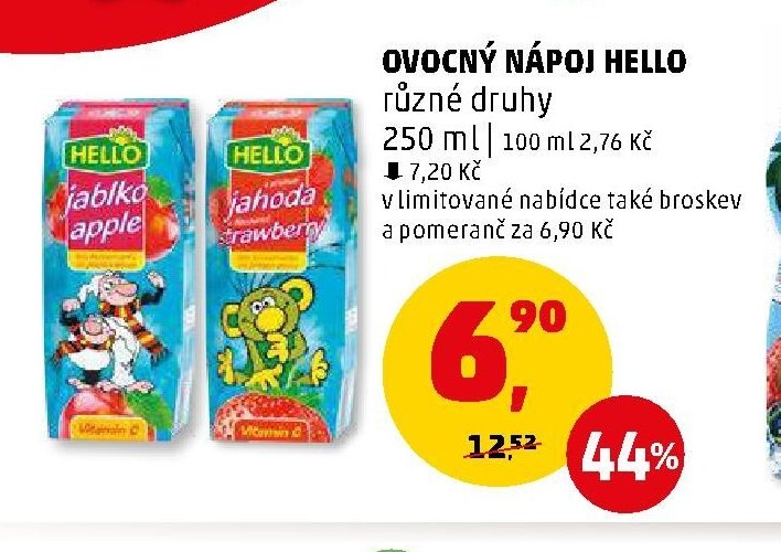 Ovocný nápoj Hello