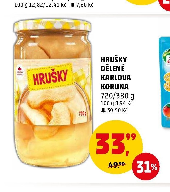 HRUŠKY DĚLENÉ KARLOVA KORUNA