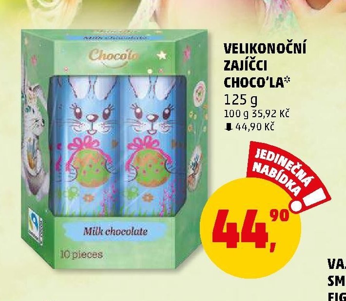 VELIKONOČNÍ ZAJÍČCI CHOCO'LA