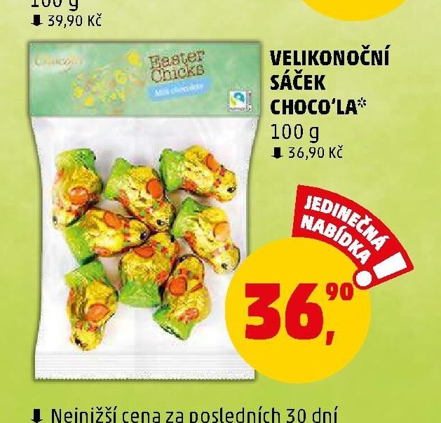 VELIKONOČNÍ SÁČEK CHOCO'LA