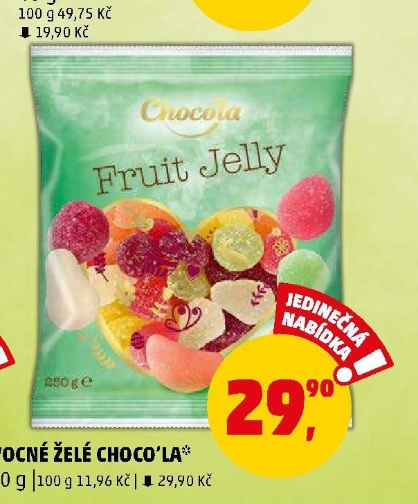 OVOCNÉ ŽELÉ CHOCO'LA