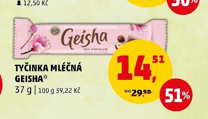 Geisha tyčinka mléčná