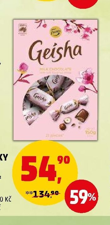 Geisha pralinky mléčné