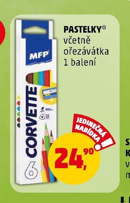 Pastelky s ořezávátkem
