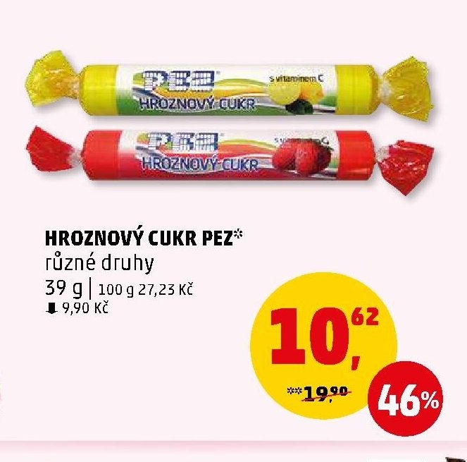 Hroznový cukr Pez