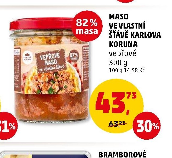 Maso ve vlastní šťávě Karlova Koruna