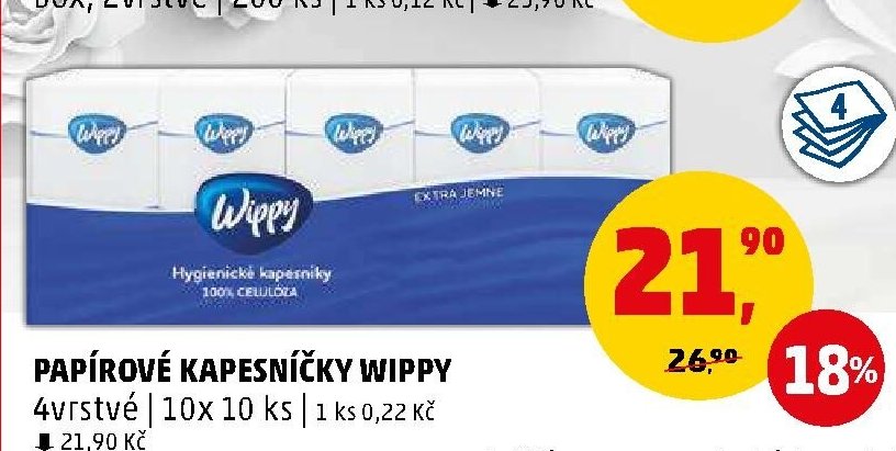 Papírové kapesníčky Wippy 10x 10 ks