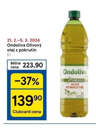 Ondoliva Olivový olej z pokrutin 1 l