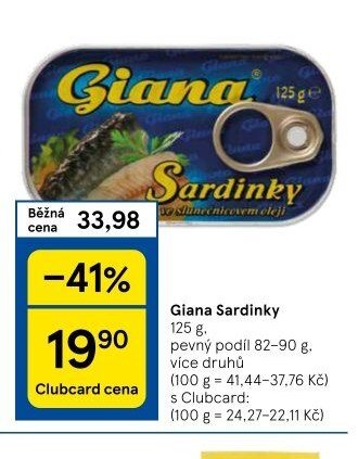 Giana Sardinky 125 g