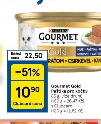 Gourmet Gold Paštika pro kočky 85 g