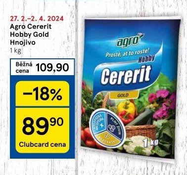 Agro Cererit Hobby Gold Hnojivo