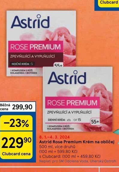 Astrid Rose Premium Noční a Denní krém