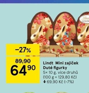 Lindt Mini zajíček Duté figurky