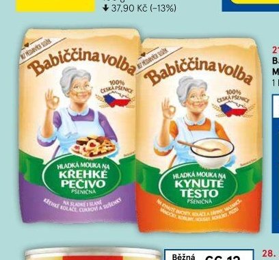 Babiččina volba Mouka 1 kg, dva druhy