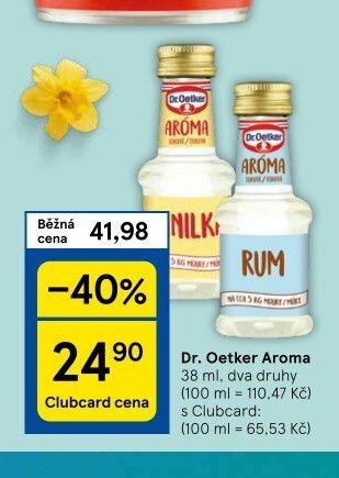 Dr. Oetker Aroma 38 ml, dva druhy