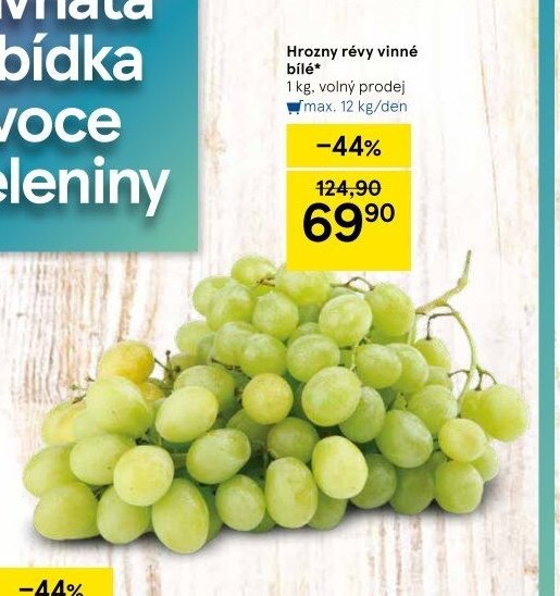 Hrozny révy vinné bílé