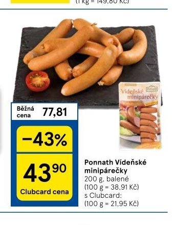 Ponnath Vídeňské minipárečky