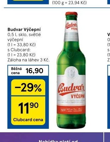 Budvar Výčepní