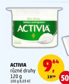Bílý jogurt Activia Danone