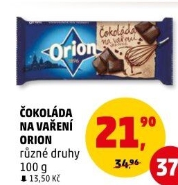 Čokoláda na vaření Orion
