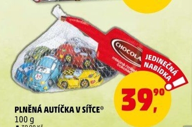 Čokoládová auta Chocoland