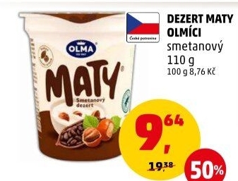 Dezert Olmíci Maty Olma
