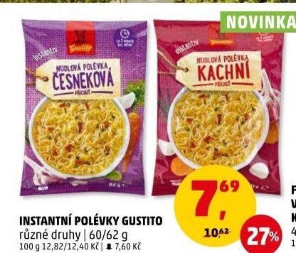 Instantní polévka Gustito