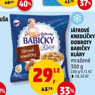 Knedlíčky játrové mražené Dobroty Babičky Kláry