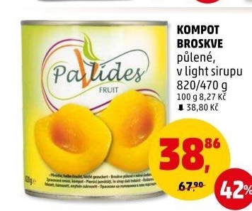 Kompot broskve Pavlides