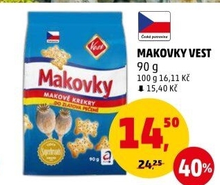 Krekry makovky Vest