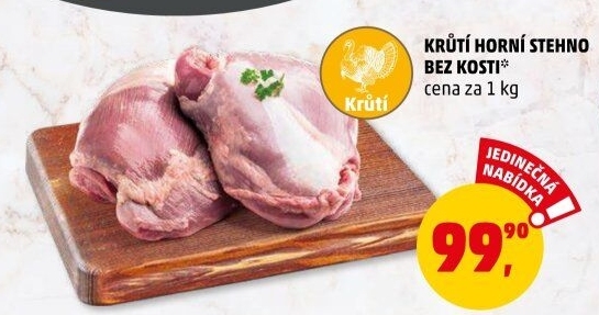 Krůtí stehno bez kosti