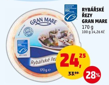 Řezy rybářské Gran Mare