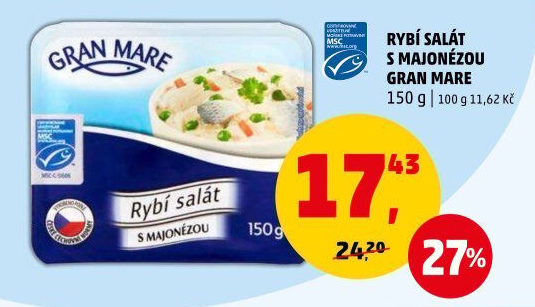 Salát rybí s jogurtem Gran Mare