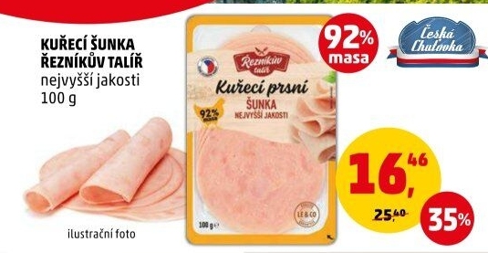 Šunka kuřecí nejvyšší jakosti Řezníkův talíř