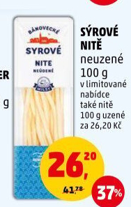 Sýrové nitě Bánovecké Milsy