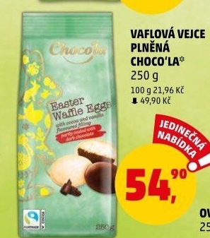 Vaflová vajíčka Choco'