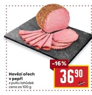 Hovězí ořech v pepři