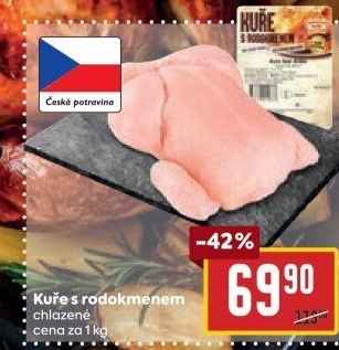 Kuře s rodokmenem Vodňanské kuře