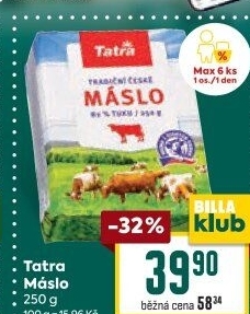 Máslo Tatra