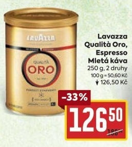 Mletá káva Qualita Oro Lavazza