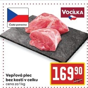 Vepřová plec bez kosti Vocílka